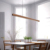 Wooden Pendant Lights Hanging Lamp Modern Table LED Long Linear Light Kitchen Island Lighting for Dining Living Room Office #2