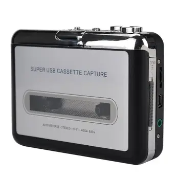 

USB Cassette Player Tape to PC Old Cassette to MP3 Format Converter Audio Recorder Capture Walkman with Auto Reverse