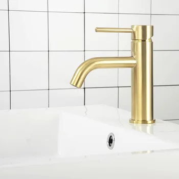 

Bathroom Faucet Mixers Water Tap Basin Faucet Bathroom Sink Brass Tap Brushed Gold & Grey & Matt Black & Gold Mixer Taps