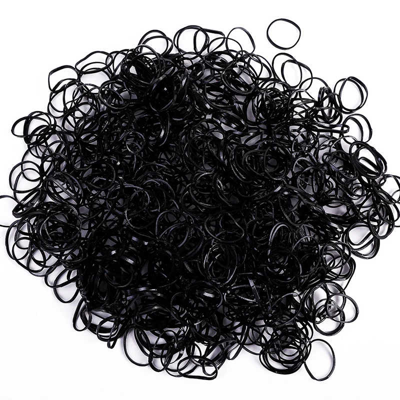 500Pcs/Pack Colorful Small Disposable Hair Bands Scrunchie Girls Elastic Rubber Band Ponytail Holder Hair Accessories Hair Ties