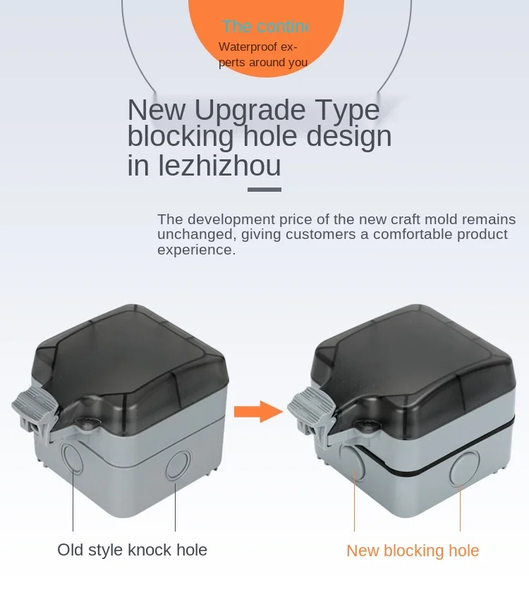 IP66 impermeável carregamento EU soquete, à prova
