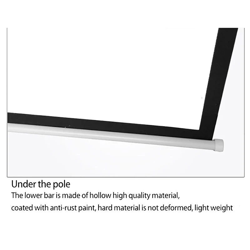 Thinyou Tripod Portable Foldable 100inch 16:9 Projection Screen HD Floor Stand Bracket Outdoor Movie Use For Family Business