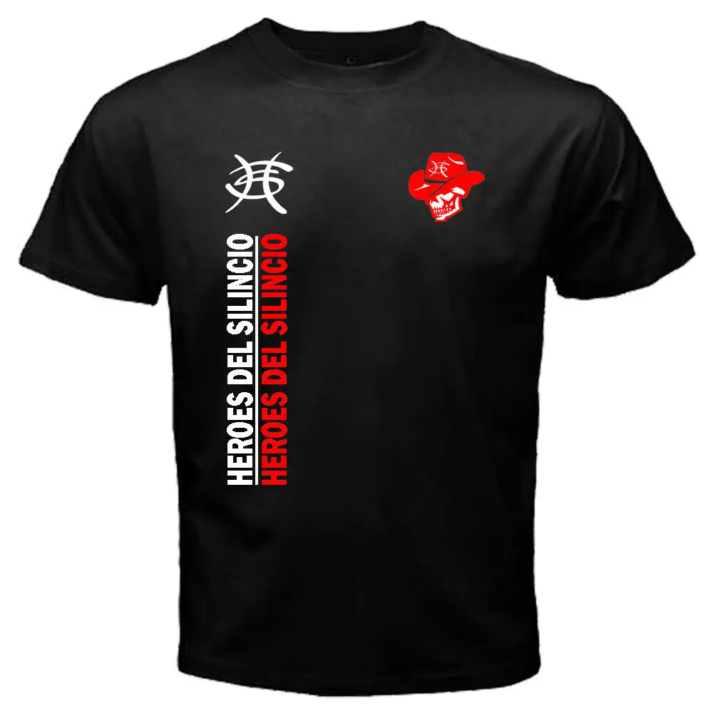 New HEROES DEL SILENCIO Rock Band T-Shirt Black Men's T