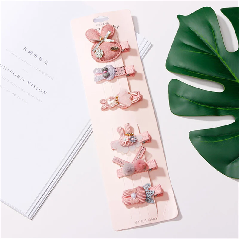 M MISM Новинка, милые детские заколки для волос, набор из блестящего кружева, милые аксессуары для волос для девочек, детский головной убор принцессы с короной и звездами - Цвет: Style E