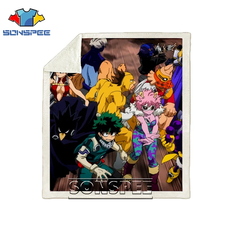 14 Диван Постельные принадлежности с рисунком автомобиля My hero Academy Boku no hero офис Harajuku набивное одеяло покрывало для путешествий мягкое детское одеяло для прогулок - Цвет: 14