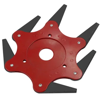 

6 Blades Grass Trimmer Head Brush Cutter 65Mn Weed Brush Cutting Head Outdoor Garden Power Tool Accessories For Lawn Mower