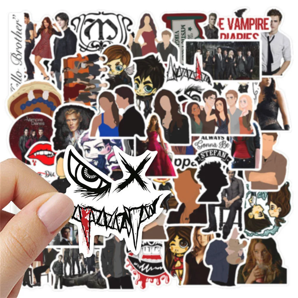10/30/50PCS Popular American TV Series The Vampire Diaries Graffiti Stickers Luggage Motorcycle Laptop Stickers Wholesale