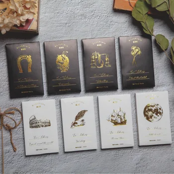 

60 pcs Vintage bookplate series Paper Mini Greeting Card Postcard Letter Envelope DIY Decoration Message LOMO Cards