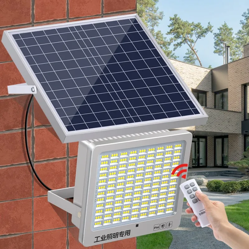 Luz Led Solar impermeable para exteriores, reflector de 300W, 100W, 200W, para jardín, paisaje, Foco, lámpara de pared para Patio, 400W