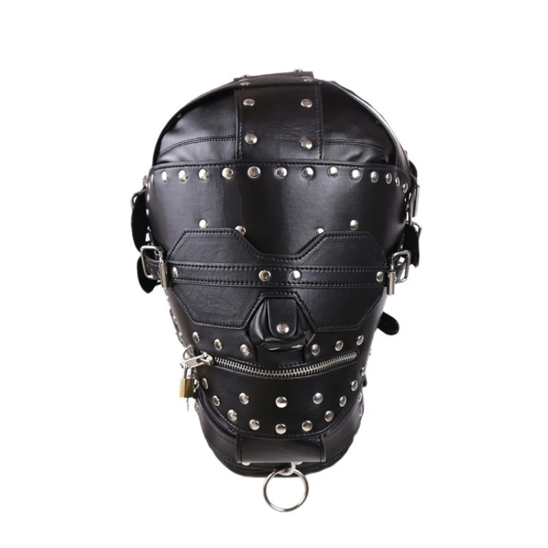 New Sex Mask PU Hood Eye Blind Fold Bondage Adult Game Halloween Costumes Party Cosplay Products for Women Men J10-76 | Красота и