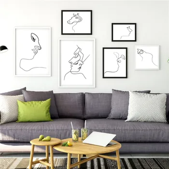 

Custom Poster Line mural@r Canvas Wall Art Picture Set Posters Home Decor Prints Abstract Prints for Room20-0923-1