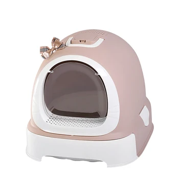 

Machine Cat Litter Basin Fully Enclosed Cat Toilet Oversize Deodorizing, Anti-splashing And Deodorizing Articles Oversize Cat Po