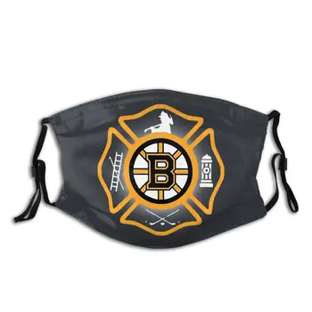 

Firefighter Boston Fire Bruins Style Reusable Mouth Face Mask with Filter Anti Haze Dust Mask Respirator Mouth Muffle