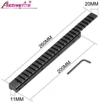

Metal flashlight accessories diving light fasten pickup 20mm to 21mm aluminum alloy rail to increase leather rail