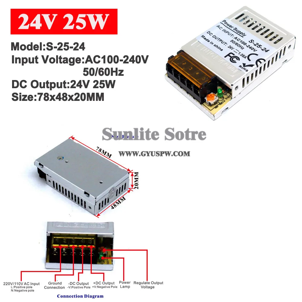 24V25W