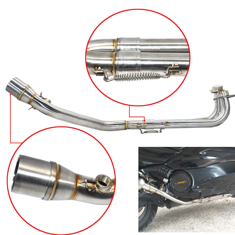 Для Tmax 500 530 выхлопная полная система для Yamaha T-max Tmax 500 530 2001- tmax530 tmax500