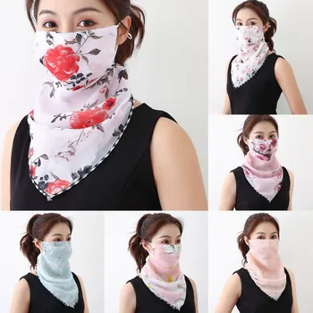 

Neck neck mask Women's cycling sunscreen mask 1PCS Print Scarf Dustproof Neck Scarf Masks Sunscreen scarf Y409