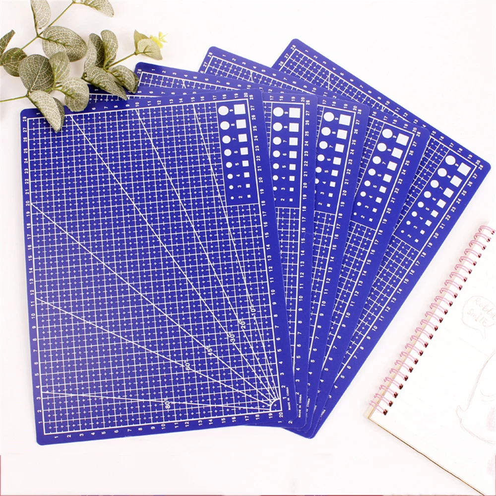 PVC Cutting Mat A4/A5 Deskpad Patchwork Cut Pad Durable DIY Handmade Tools Scrapbooking Cutting Plate Art Tool Kits Desk Mats
