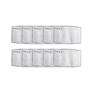 

10pcs 5 Layers PM2.5 Activated Carbon Filter Insert Protective Filter for Dustproof Anti-fog Face Mouth Masks Care