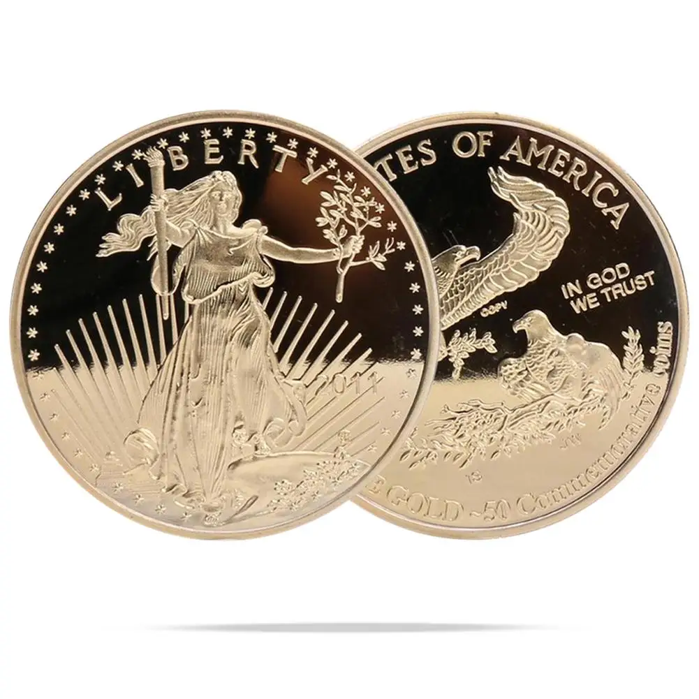 

Statue of Liberty Double Eagle Metal Collection Commemorative Coin Souvenir Gift