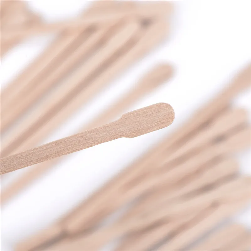 100pcs Waxing Wax Wooden Disposable Wooden Sticks Hair Removal Waxing Stick  Wax Bean Wiping Wax Tool Beauty Bar Body Beauty Tool - Strips - AliExpress