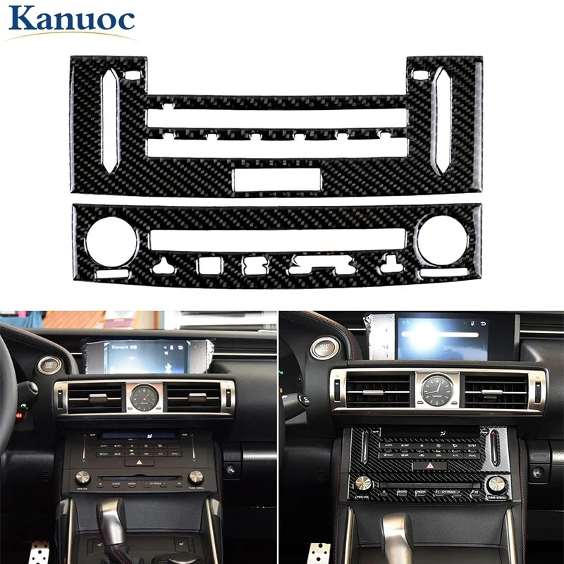 

For LEXUS IS250 IS350 2014-2018 Car Carbon Fiber Sticker Interior Center Console CD Panel Cover Trim Car Styling Stickers