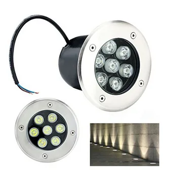 

6pcs LED Underground light RGB 6w 12v 220v 110v Inground Garden Path Floor Lamp Outdoor Buried Yard Lamp Landscape Light