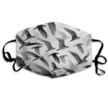 

Mouth Mask For Daily Dress Up, Flying Bird Painting Lovers Anti-dust Mouth-Muffle, Washable Reusable Holiday Half Face Masks For