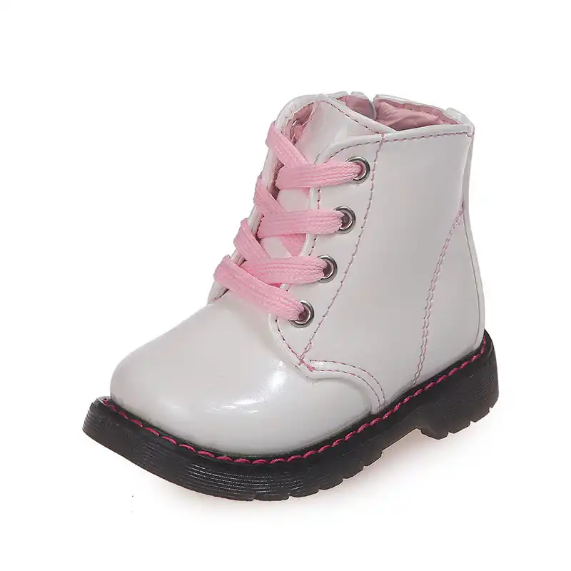 girls pink work boots