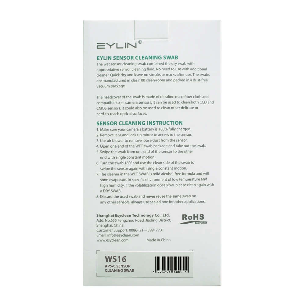 Eylin-cotonete de Limpeza com Sensor de Seco e Molhado Cmos para Slr Pré-umidificado Digital Ccd - - Image 4