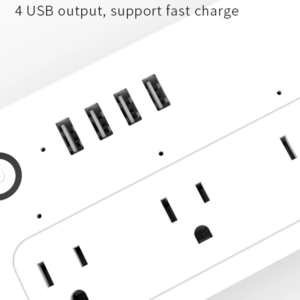 Штепсельная вилка США 13A USB Wifi умная розетка, совместимая с Умной линейкой, розетка с Alexa Google Mini IFTTT Smart Life APP