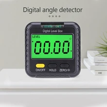 

Precision Electronic Digital Inclinometer Mini 180 Degree Angle Finder Magnetic Backlight Level Angle Measuring Tools