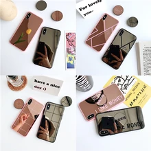 Крутая гладкая винно-красная зеркальная задняя крышка для iPhone 11pro Max X 6 6S 7 8 Plus пары Мягкий ТПУ чехол для телефона Fundas сумка