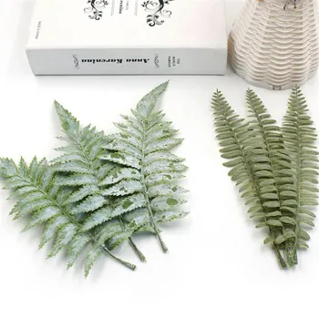 

50Pcs Fake Persian Leaf 8.27" Length Simulation Greenery for DIY Home Wedding Flower Arrangement Accessories Artificial Plants