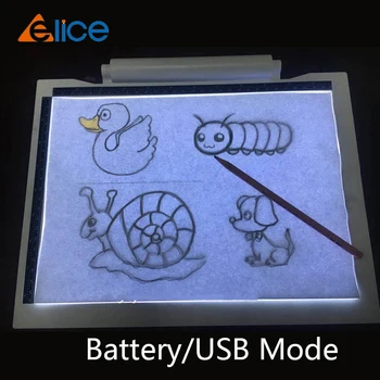 

Battery/USB Mode A4 LED Light Pad Artist Light Box Table Tracing Drawing Board Pad Diamond Painting Embroidery Tools