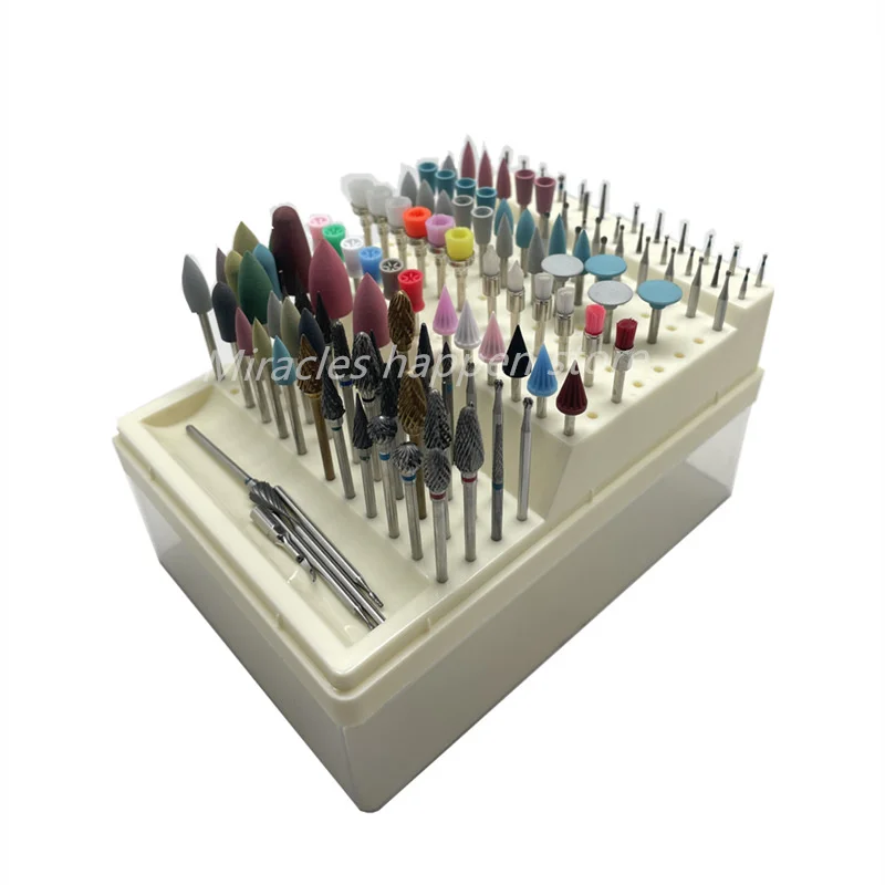 Dental 168 Holes Plastic Dental Bur Box Odontologia Bur Sterilizer