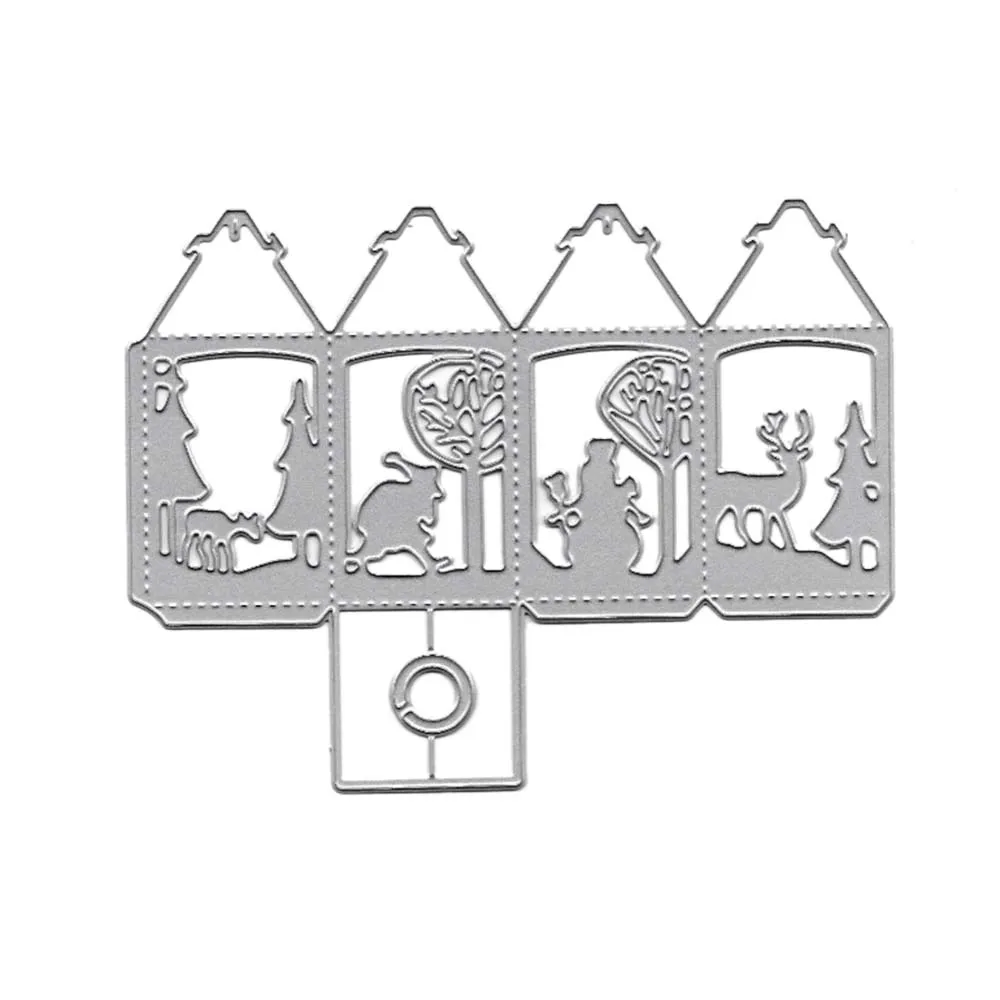 Gowing, 141x109 мм, Рождественская коробка, металлические режущие формы для поделок, штампы для скрапбукинга, фотоальбом, поделки, штампы, тиснение, шаблонный нож, форма