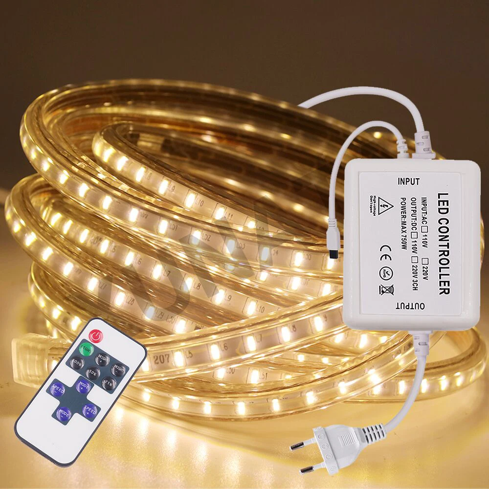 Светодиодная лента с регулятором яркости 3014 SMD гибкая светильник аемая полоска