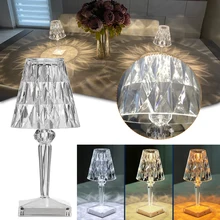 

1Pc Desk Night Light USB Crystal Projector Atmosphere Led Table Lamp Room Decor Nights Lamp Lights For Bedroom Home Decoration