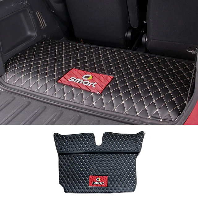 Car trunk mat leather anti-dirty protection pad for smart fortwo 453 Rear  box logo decorative accessories interior styling - AliExpress