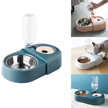 

Cat Bowl Dog Water Feeder Bowl Cat Kitten Drinking Fountain Food Dish Pet Bowl Goods Automatic Water Feeder