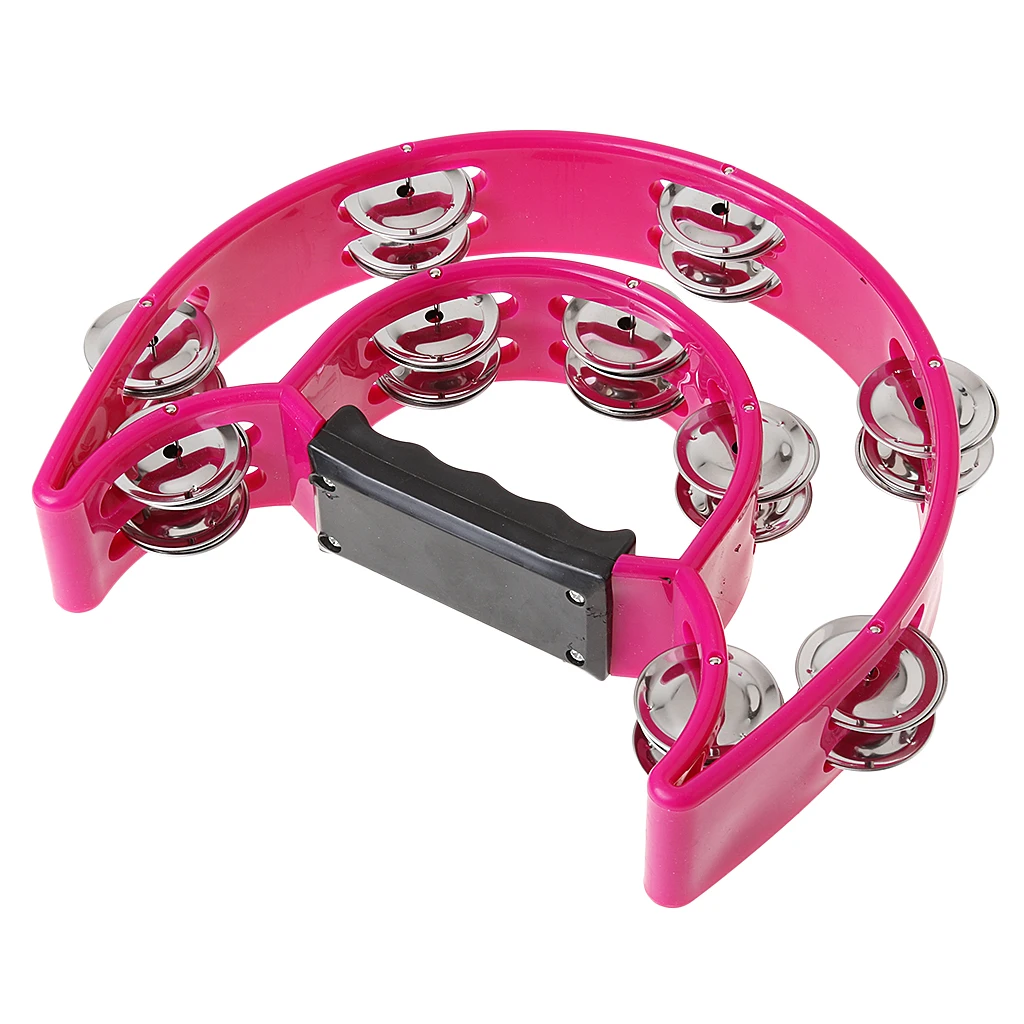 Durable Hand Percussion Handbell Tambourine Kids Musical Toy Birthday Gift