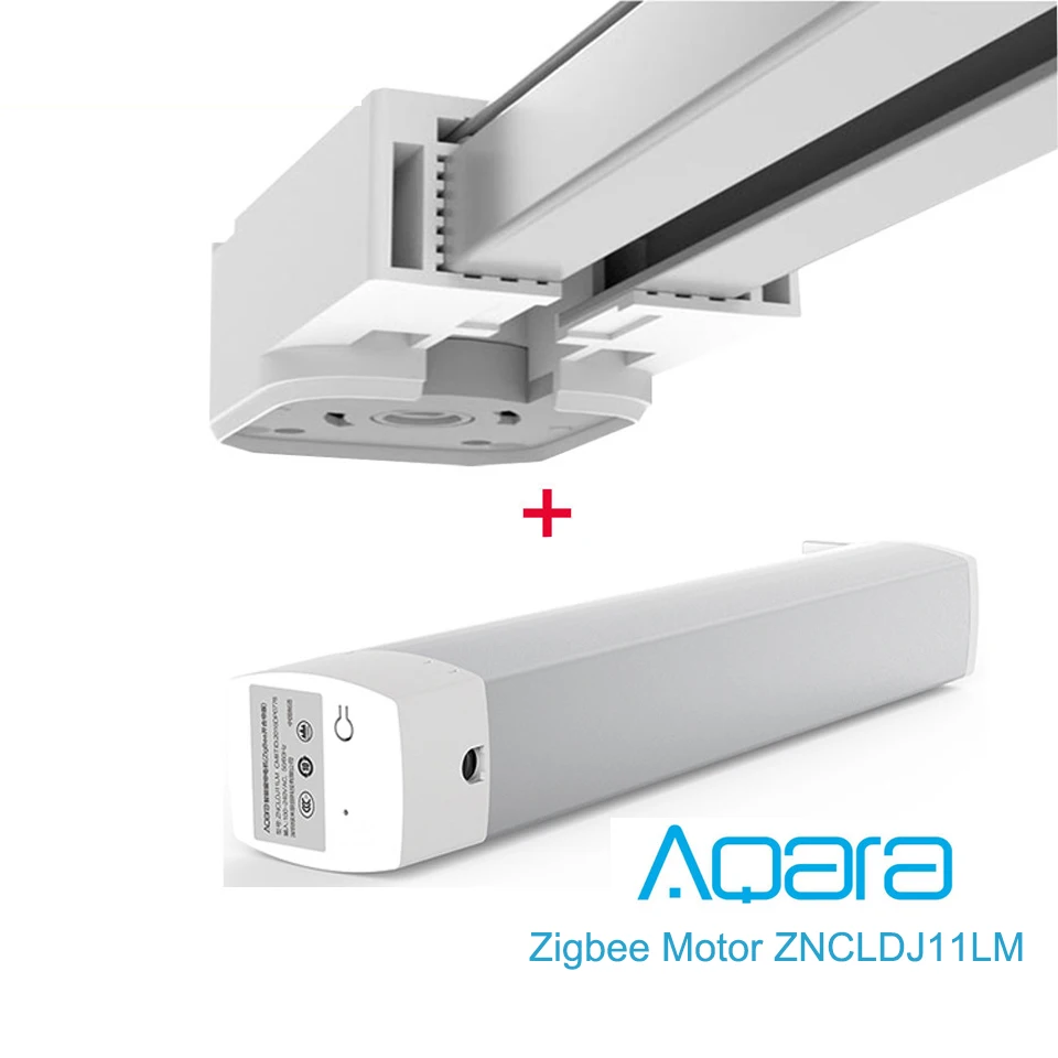Aqara zigbee motor ZNCLDJ11LM Super Mijia APP Silent Curtain Track 2.5-4M Customizable Automatic Curtain Rail Smart Home afbeelding