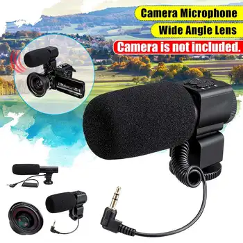 

Professional 4K HDR Camcorder Video Camera Wide-angle Lens Audio Plug for Camera Digital Video Computer Camcorder Accessories