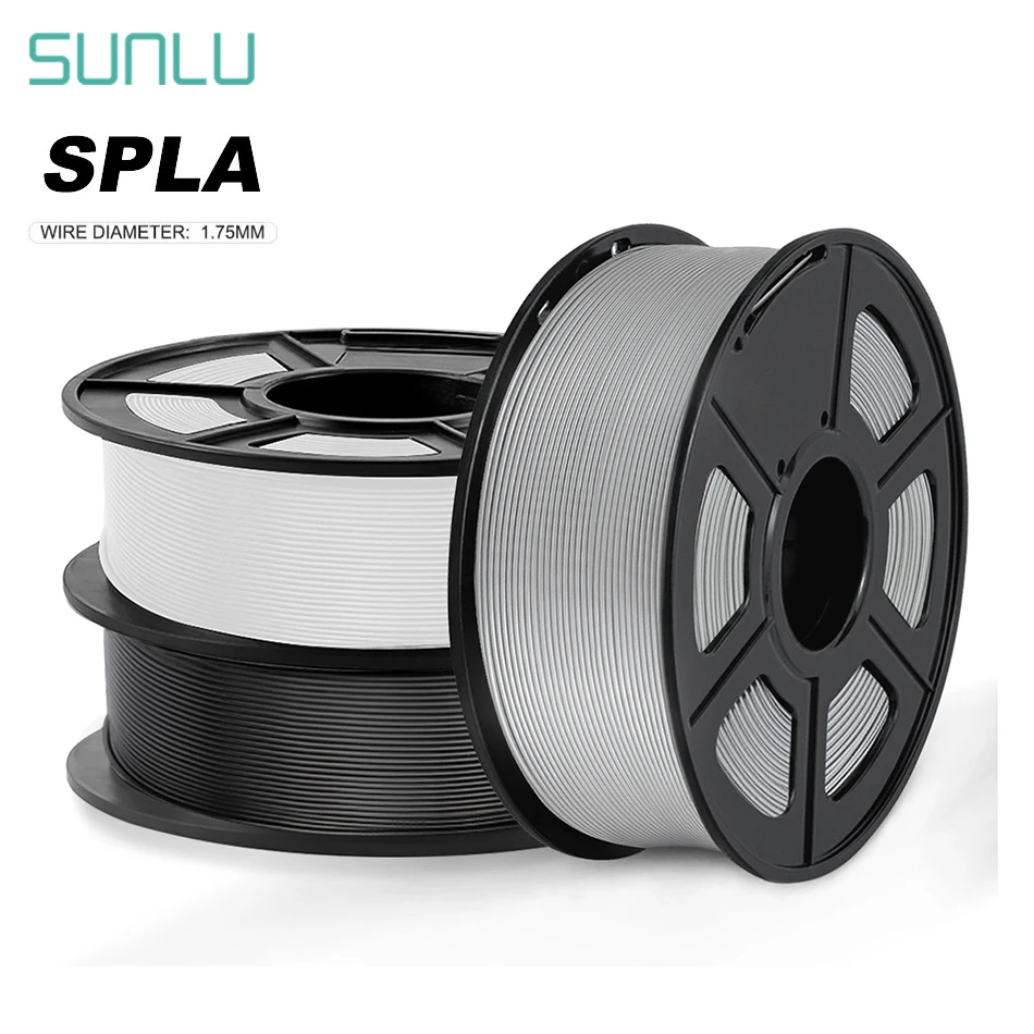 

SUNLU 1.75mm 3D Filament S PLA 3D Printer Filament SPLA Bright Color 3D Printing Materials 2KG/3KG