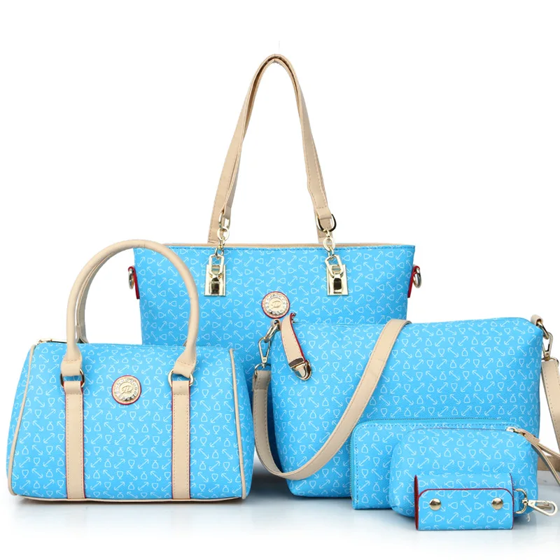 

Fashion 6 Piece Set Handbags for Women Simple Composite Bag Large Multi-function Shoulder Messenger Crossbody Package #197238