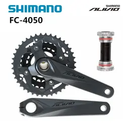 Shimano ALIVIO FC-M4050 горный велосипедный Кривошип для езды на велосипеде кривошипный комплект звездочки/22 Вт, 30 Вт, 40T велосипед кривошипный
