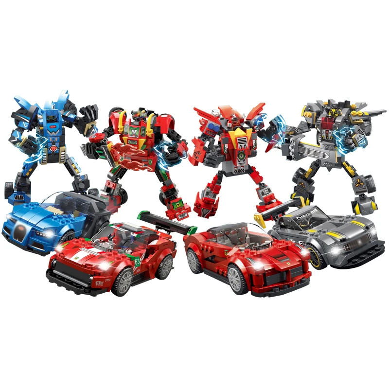 Legoing Technic Car Series Creator Battle Armor Deformation Robot Compatible Legoings City RACing Car Building Blocks Child Toys