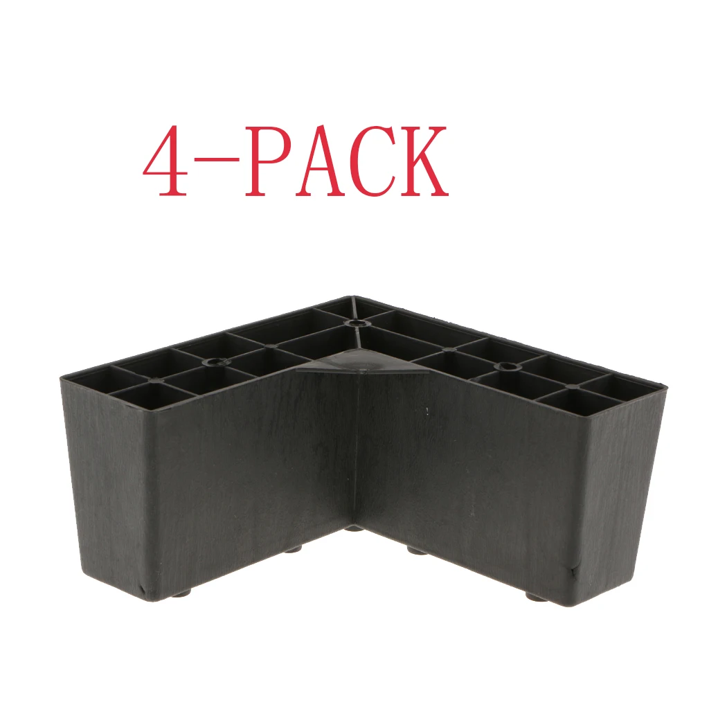 buy 4 Set Universal Corner Sofa Legs Furniture Plinth for Couch Chair Bed Chair Cupboard Ottoman 4 Set 15x7cm