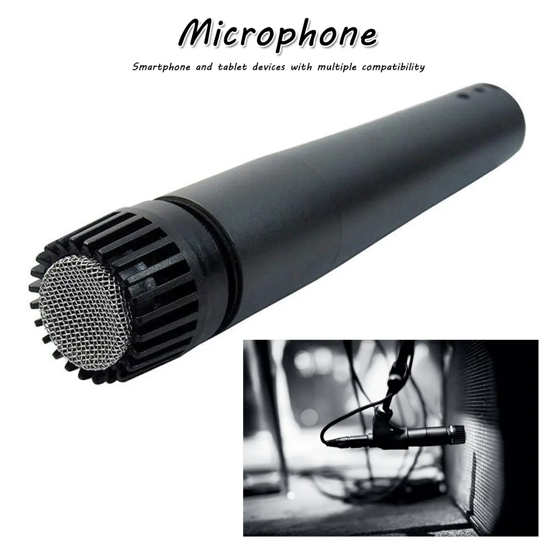 

Wired microphone microphone Microphone Dyanmic Capsule Recording Studio SM57 Professional For Guitar Amplifier Drum Kit Instrume